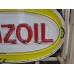 Original Pennzoil Porcelain Sign with Neon 9 FT Wide x 4 FT High