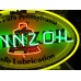 New Pennzoil Double-Sided Porcelain Neon with Aged Steel Can 30" W x 20" H