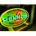 New Pennzoil Double-Sided Porcelain Neon with Aged Steel Can 30" W x 20" H