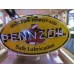 New Pennzoil Double-Sided Porcelain Neon with Aged Steel Can 30" W x 20" H