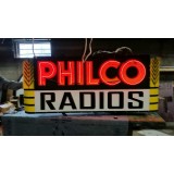 New Philco Radios Painted Neon Sign 72"W x 32"H