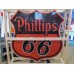 Original Phillips 66 Red/Black Porcelain Neon Sign 6 FT Diameter