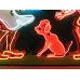 New Howard Johnson's Pieman Painted Neon Sign 8 1/2 Ft W x 60"H