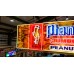 New Planters Peanut Candy Wrapper Painted Neon Sign 78 IN W x 20 IN H