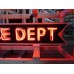 New Double-Sided Police Dept Arrow Painted Neon Sign 72"W x 18"H