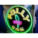 New Polly Gas Porcelain Neon Sign 36 Inch Diameter / Free Delivery