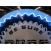 Original Pure Oil Porcelain Sign with Animated Neon 72" Diameter