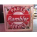 New Rambler Parts & Service Porcelain Neon Sign 48" Diameter
