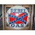 New Rebel Gas Porcelain Neon Sign 48" Diameter