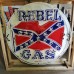 New Rebel Gas Porcelain Neon Sign 60" Diameter