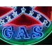 New Rebel Gas Porcelain Neon Sign 60" Diameter