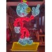 New Reddy Kilowatt Double-sided Porcelain Neon with Matching Can 48"W x 80"H