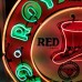 New Red Hat Royal "400" Gasoline Porcelain Neon Sign 48" Diameter