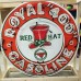 New Redhat Royal "400" Gasoline Porcelain Neon Sign 48" Diameter