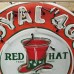 New Red Hat Royal "400" Gasoline Porcelain Neon Sign 48" Diameter