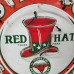 New Red Hat Royal "400" Gasoline Porcelain Neon Sign 48" Diameter