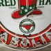 New Red Hat Royal "400" Gasoline Porcelain Neon Sign 48" Diameter