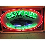 New Restomod "Not Ur Daddy's Hotrod" Painted Neon Sign 72"W x 36"H