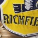 Original Richfield 60" Diameter Porcelain Neon Sign