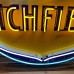 Original Richfield 60" Diameter Porcelain Neon Sign