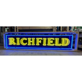 Richlube Porcelain Neon Sign 14 FT W x 24 IN H