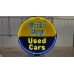 New Safe Buy Used Cars Porcelain Neon Sign 60" Diameter