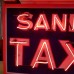 New "SANDS TAXI" Double-Sided Painted Neon Sign 36"W x 24"H - Neon Signs