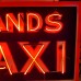 New "SANDS TAXI" Double-Sided Painted Neon Sign 36"W x 24"H - Neon Signs