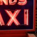 New "SANDS TAXI" Double-Sided Painted Neon Sign 36"W x 24"H - Neon Signs