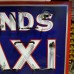 New "SANDS TAXI" Double-Sided Painted Neon Sign 36"W x 24"H - Neon Signs