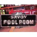 New SAVOY POOL ROOM Double-Sided Painted Neon Sign  36"W x 18"H