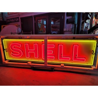 New Shell Porcelain Neon Sign 120"W x 24"H