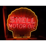 New Shell Motor Oil Porcelain Neon Sign 36 Inch Diameter / Free Delivery