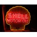 New Shell Motor Oil Porcelain Neon Sign 36 Inch Diameter / Free Delivery