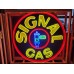 Original Signal Gas Porcelain Neon Animated Sign 72" Diameter