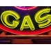 Original Signal Gas Porcelain Neon Animated Sign 72" Diameter