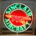 New Sinclair Aircraft Porcelain Neon Sign 36 Inch Diameter / Free Delivery