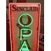 New Sinclair Opaline Motor Oil Vertical Porcelain Neon Sign 60"H x 15"W