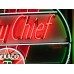 New Texaco Skychief Painted Neon Sign 60" Diameter