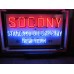 Original Socony Standard Oil Company Porcelain Neon Sign 56"W x 32"H