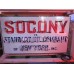 Original Socony Standard Oil Company Porcelain Neon Sign 56"W x 32"H