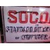 Original Socony Standard Oil Company Porcelain Neon Sign 56"W x 32"H