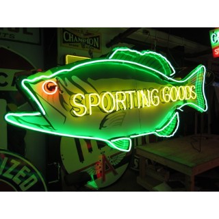 New Sporting Goods Double-Sided Porcelain Neon 9 FT Wide x 43 IN H