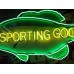 New "Sporting Goods" Double-Sided Porcelain Neon 9 FT Wide x 43 IN H