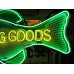 New "Sporting Goods" Double-Sided Porcelain Neon 9 FT Wide x 43 IN H