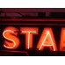 Original Standard Oil Porcelain Sign with Neon & Bullnose Ends 9 FT W x 42 IN H