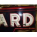 Original Standard Oil Porcelain Sign with Neon & Bullnose Ends 9 FT W x 42 IN H