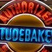 New Studebaker Authorized Service Porcelain Sign with Neon 48 IN Diameter