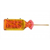 New Sugar Daddy Candy Wrapper Painted Neon Sign 116 IN W x 28 IN H