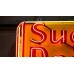 New Sugar Daddy Candy Wrapper Painted Neon Sign 116 IN W x 28 IN H